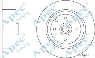 APEC BRAKING dsk535 -  Тормозной диск